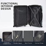 Merax 3-Piece Lightweight Hardshell Luggage Set