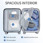 KROSER 20-Inch Expandable Carry-On Luggage with USB Port