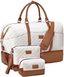 Women's Large Weekender Bag with Toiletry and Shoe Compartments