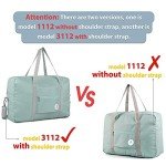 Narwey Foldable Travel Duffel Bag for Women