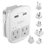 Universal Travel Adapter Kit with USB & Surge Protection