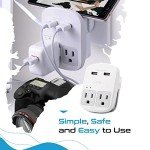 Universal Travel Adapter Kit with USB & Surge Protection