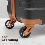 Coolife Sakura Pink Hardshell Spinner Luggage Set