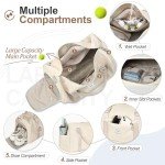 FIORETTO Women's Gym Duffle Bag with Shoe Pocket