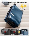 LUGGEX 20" Expandable Hard Shell Spinner Luggage