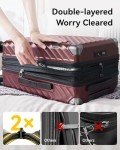 LUGGEX 20" Expandable Hard Shell Spinner Luggage