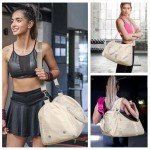 FIORETTO Women's Gym Duffle Bag with Shoe Pocket