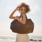 BAGSMART Women’s Travel Duffel Bag with Trolley Sleeve