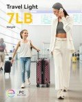 LUGGEX 20" Expandable Hard Shell Spinner Luggage