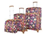 Lily Bloom 3-Piece Elephant Rain Luggage Set