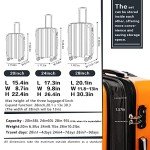 Coolife Expandable Luggage Set - 20", 24", 28