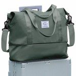 Waterproof Green Duffel Bag for Travel & Gym