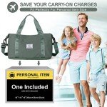 Waterproof Green Duffel Bag for Travel & Gym
