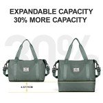 Waterproof Green Duffel Bag for Travel & Gym