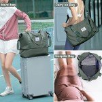 Waterproof Green Duffel Bag for Travel & Gym