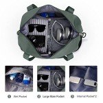 Waterproof Green Duffel Bag for Travel & Gym