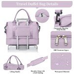 Women's Weekender Bag with Shoe and Toiletry Compartment
