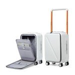 Milada 20-Inch Hard Shell Carry-On Suitcase - White