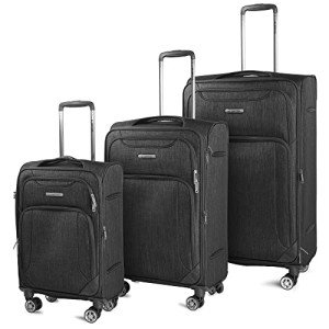 Cantor Lightweight Softside Spinner Luggage Set (3)