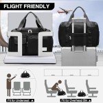 Waterproof Black Duffle Bag with Shoe Compartment
