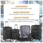 Cantor Lightweight Softside Spinner Luggage Set (3)