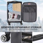 Cantor Lightweight Softside Spinner Luggage Set (3)