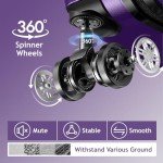 Purple Hardside Luggage Set with Spinner Wheels