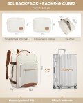 LOVEVOOK 40L Travel Backpack with Packing Cubes