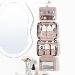 NISHEL Pink Hanging Travel Toiletry Bag for Women