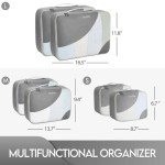 OlarHike 6-Piece Packing Cubes Set for Travel