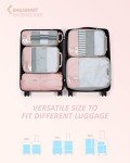BAGSMART 6-Piece Compression Packing Cubes Set