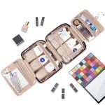 NISHEL Pink Hanging Travel Toiletry Bag for Women