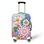 KUIFORTI Boho Flower Suitcase Cover - 25-28 Inch