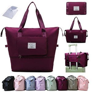 Ranslen Expandable Travel Duffel with Wet/Dry Section