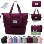 Ranslen Expandable Travel Duffel with Wet/Dry Section