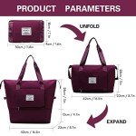 Ranslen Expandable Travel Duffel with Wet/Dry Section