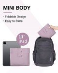 BAGSMART Large Foldable Travel Duffle Bag - Dark Purple