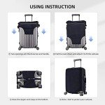 Cute Pink Suitcase Protector Cover with Boho Design