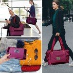 Ranslen Expandable Travel Duffel with Wet/Dry Section