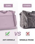 BAGSMART Large Foldable Travel Duffle Bag - Dark Purple