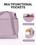BAGSMART Large Foldable Travel Duffle Bag - Dark Purple