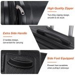 Affordable Black 3-Piece Expandable Luggage Set