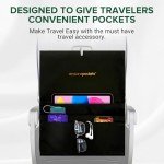 Airplane Tray Table Cover with Pocket Organizer