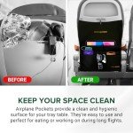 Airplane Tray Table Cover with Pocket Organizer