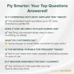 Airplane Tray Table Cover with Pocket Organizer