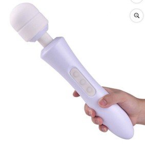 Cordless Handheld Massager Vibrating Wand 8 Speed Wireless 20 Frequency’s White