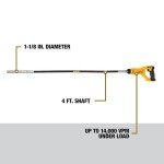 DEWALT DCE531B 20V MAX* Pencil Vibrator (Tool Only)