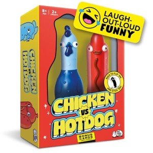 Chicken vs Hotdog: The Ultimate Challenge Party Game for Flipping-Fun Families, Fun Board Game for Game Nights