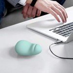 Ultra Soft Vibrating Massage Squeeze Ball for Hand Exerciers and Wrist Fidget Relaxtion(Blue)