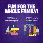 Blockwork by Uzzle Games - Fast-Paced Family Board Games - Multiple Difficulty Levels - Enjoyable and Challenging Puzzle Games – 2 to 4 Players – A Complete Family Night Fun Package - For Ages 4+